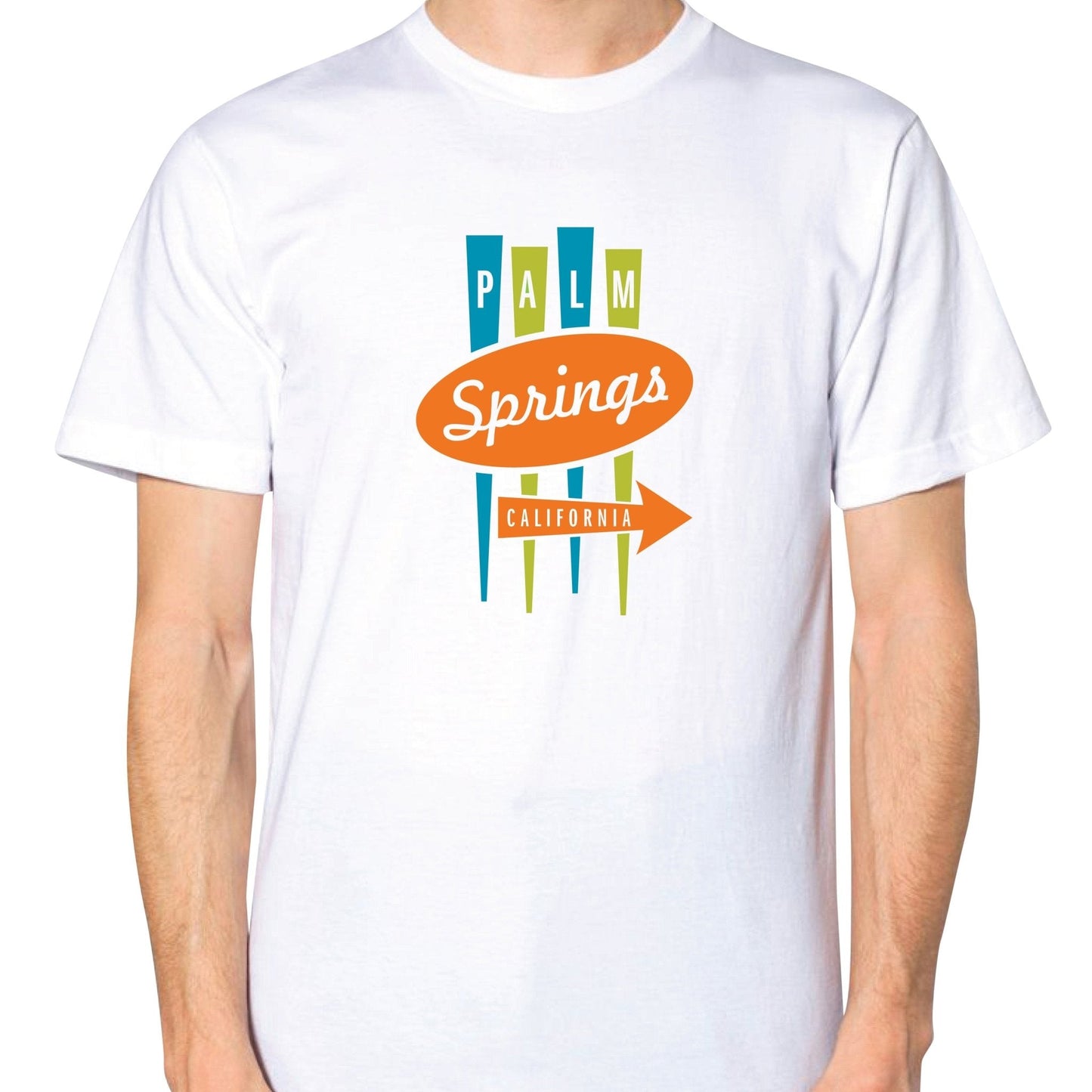 Palm Springs Road Sign Unisex T-shirt - White