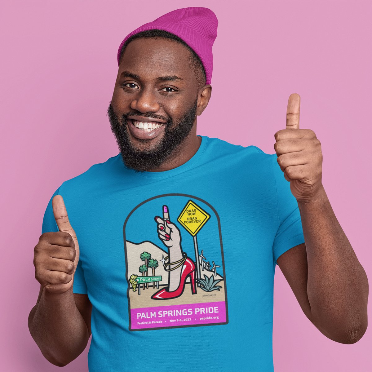 Unisex T-shirt - 2023 Palm Springs Pride by Trevor Wayne