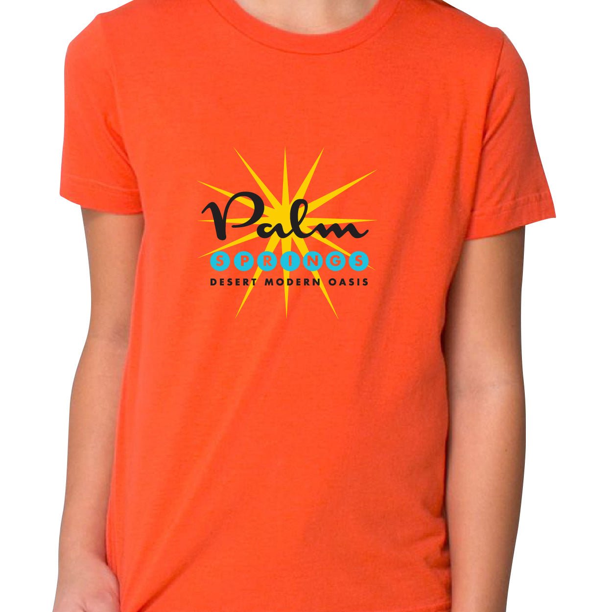 Kids Unisex T-shirt - Palm Springs Starburst - Orange