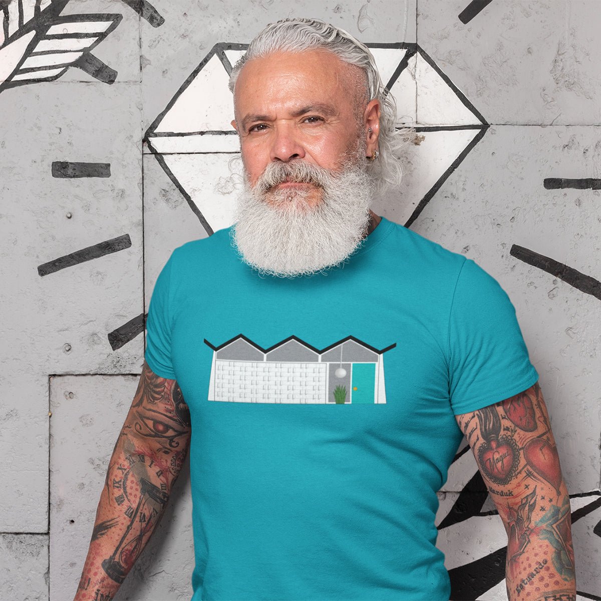 Unisex T-shirt - Midcentury Folded Plate House